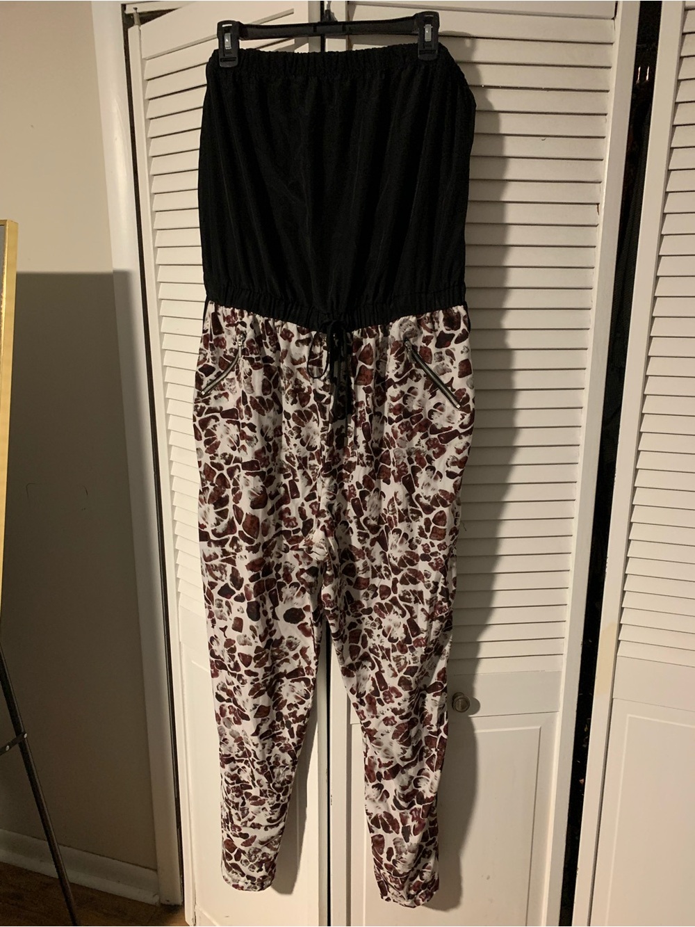 Mossimo Plus Size Women’s Printed Strapless Jumpsuit